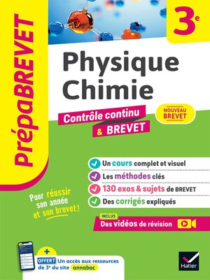 cover image of Prépabrevet--Physique-Chimie 3e--Brevet 2025